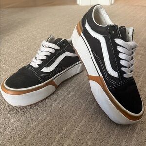 Vans Old Skool Black and White Womens Sneakers